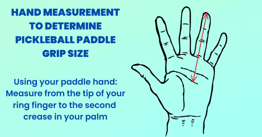 Hand Measurement To Determine Pickleball Paddle Grip Size