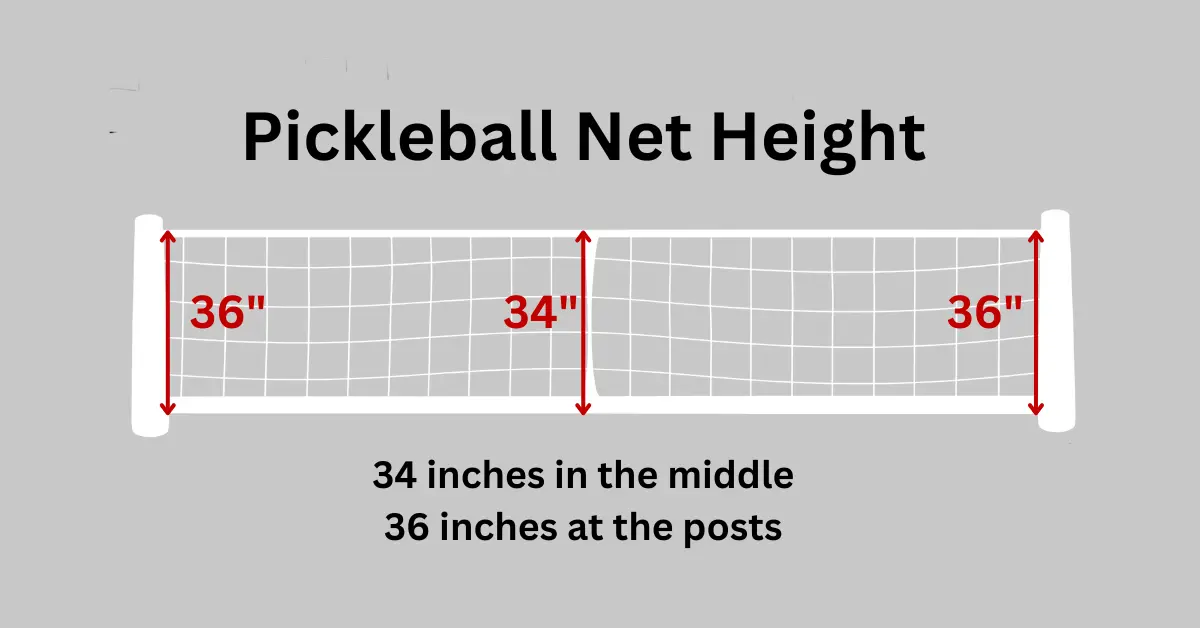 Pickleball net height