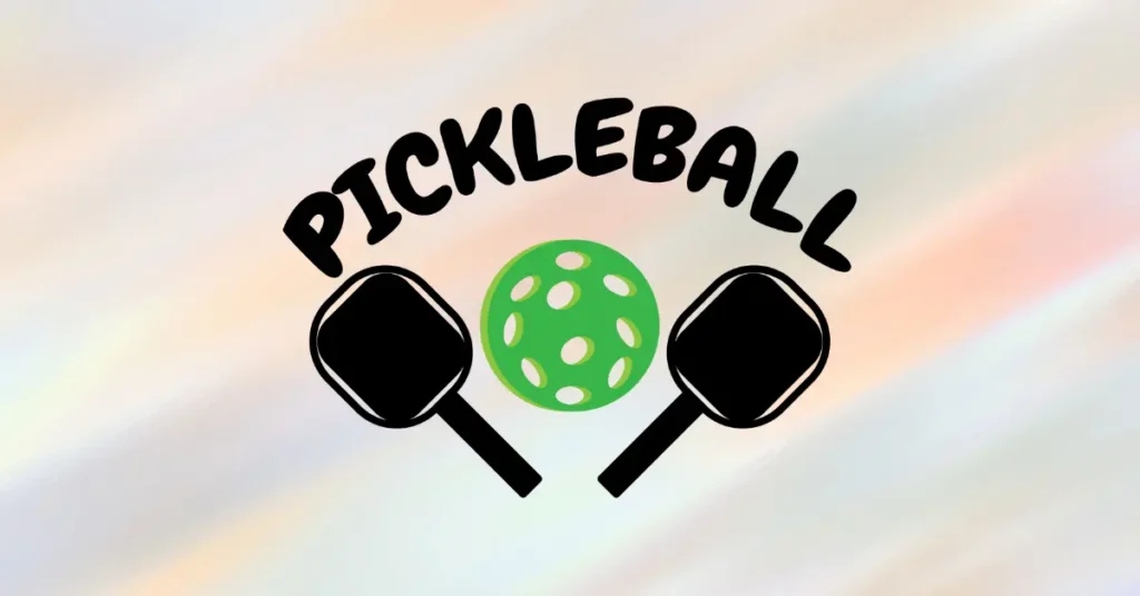 pickleball paddles on gradient background