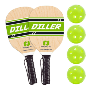 Diller Wood Pickleball Paddle Set