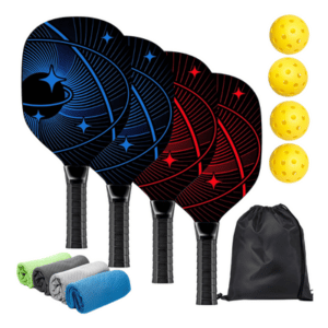 Erpils Pickleball Set Premium Wood Pickleball Paddles