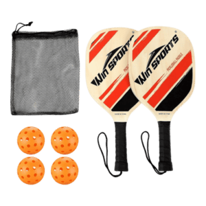WIn Sports Wooden Pickleball Paddle Set