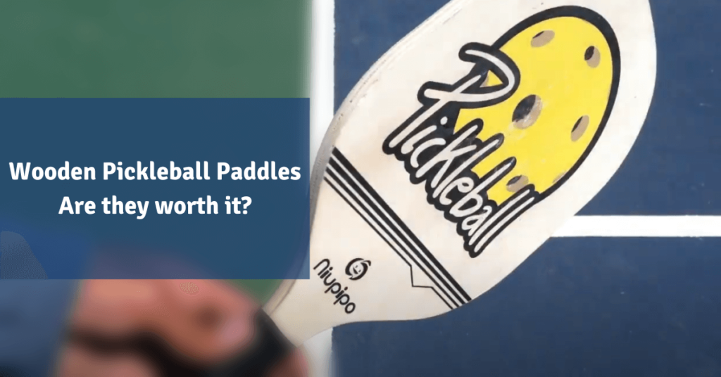 wooden pickleball paddle