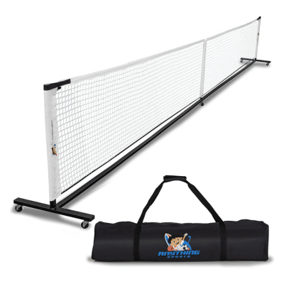 ANYTHING SPORTS Deluxe Heavy Duty Pickleball Net with Wheels